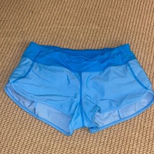 Blue lululemon shorts 2.5 in